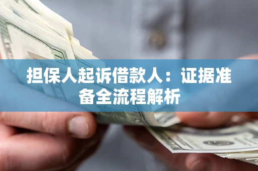 北京担保人起诉借款人：证据准备全流程解析